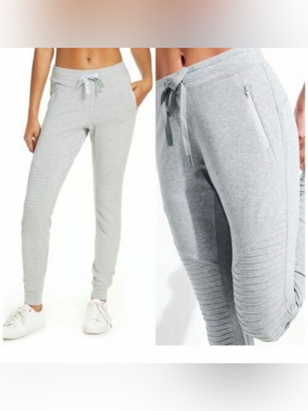 ALO Yoga Urban Moto Jogger XS light heather gray